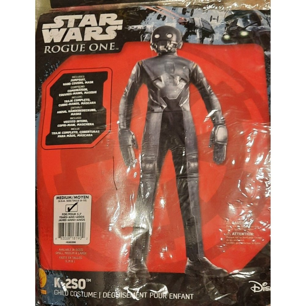 Disney Star Wars Costume Rogue One K-2SO Child Medium 5-7 Rubies Halloween HTF - Picture 2 of 4